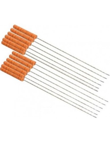 Steel meat skewer 12 tablets - CHN - Steel meat skewer 12 tablets - CHN