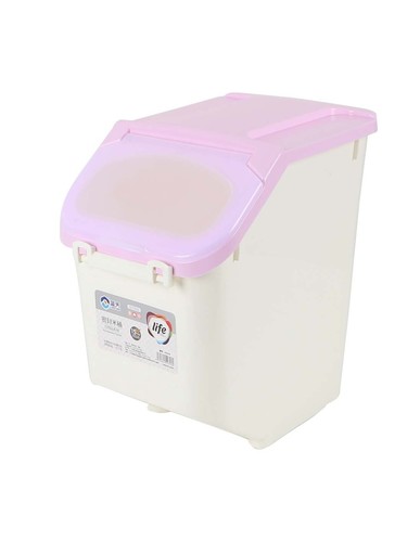 Large plastic storage container 15 kilos with cover - Large plastic storage container 15 kilos with cover