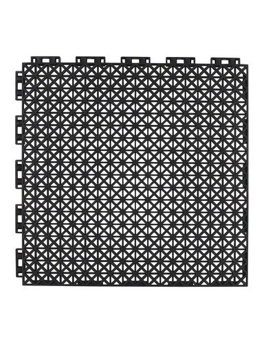 Plastic flooring 30 × 30 black H.D. Chen - Plastic flooring 30 × 30 black H.D. Chen