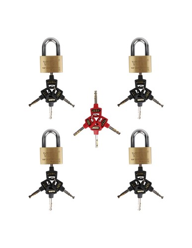 Copper lock 50 million set 4 Master Key Italian model - Copper lock 50 million set 4 Master Key Italian model