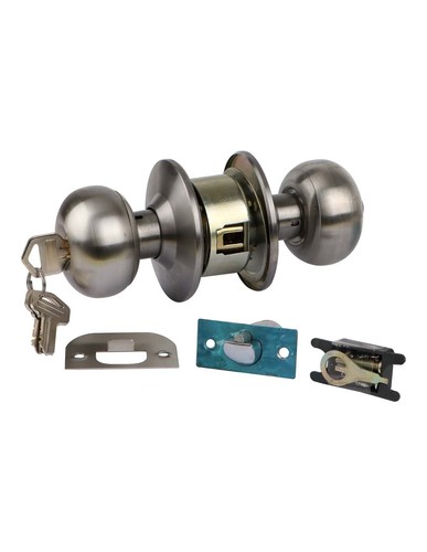 ChN Chrome Pomegranate Wood Door Lock - ChN Chrome Pomegranate Wood Door Lock