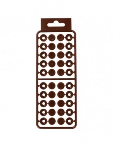 Plastic screw cover with chn brown - Plastic screw cover with chn brown