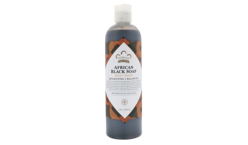 BODY WASH , AFRICAN BLACK SOAP (384ML)