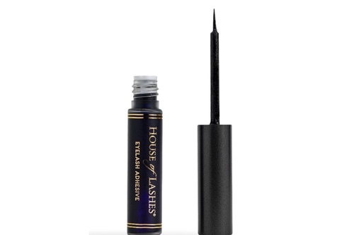 House of Lashes Glue - DARK Lash Adhesive - DESCRIPTION2018 Allure Best of Beauty Award, Winner: House of Lashes Lash  Adhesive, Best Beauty Tools. Our HOL Dark Lash Adhesive is a latex- free lash adhesive great for applying your falsies. Dark adhesive intensifies and darkens your lash line, the dark tone helps  hide the eyelash strip and blends easily with eyeliner. It is free of formaldehyde, phthalates, or parabens. Your falsies will stay on securely all day! Our lash adhesive comes with its own unique bottle with a brush for easy and precise application. This formulation is LATEX-FREE and WATERPROOF, perfect for latex sensitive and contact wearing individuals. Ingredients: Methyl Methacrylate Crosspolymer, Sodium Acrylate Copolymer, Methylacrylate-Acid, Vitamin E, Aqua (Water, Eau), Pigment.  
Developed in USA. Made in Korea. NOT TESTED ON ANIMALS,

CAUTION: Use only as directed. Keep out of reach of children. Avoid getting into eyes. If contact occurs, wash eye immediately with lukewarm water for 10 minutes.