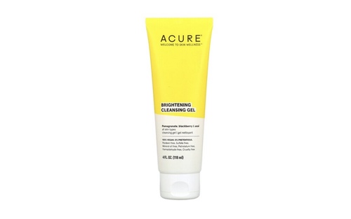 ACURE Brightening Cleansing Gel - DescriptionAbout this item. YOUR GOAL: Brighter Appearance. OUR SOLUTION: Get glowing with this super gentle, nutrient-packed cleanser that gets right to work washing away dirt, oil and make-up. Antioxidant-rich pomegranate, blackberry and acai team up to support your skin’s inherent awesomeness.. Formulated for all skin types. Gently cleanses, removes impurities and balances. Vegan and certified cruelty-free. Also Paraben free, Sulfate free, Mineral oil free, Petrolatum free and Formaldehyde free. DIRECTIONS: Just a drop or two will do—gently massage your face with wet fingertips to remove dirt and the effects of a long day. Rinse thoroughly and bask in your glow..Imported from USA.Style:Cleansing Gel Get glowing with this super gentle, nutrient-packed cleanser that 
gets right to work washing away dirt, oil and make-up. 
Antioxidant-rich pomegranate, blackberry and acai team up to 
support your skin’s inherent awesomeness.