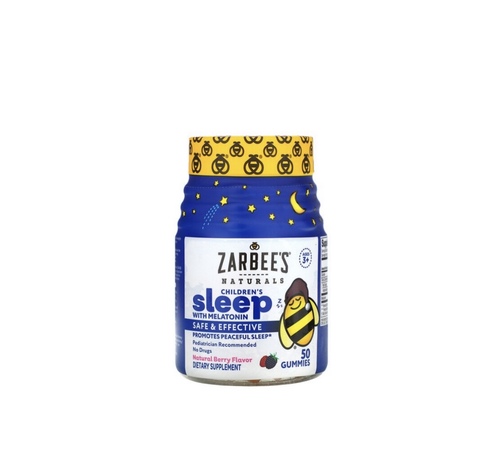 Zarbee's Naturals Children's Sleep Gummies with Melatonin, Berry