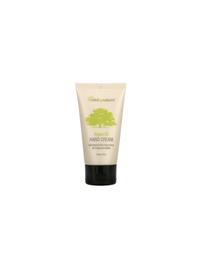 ‏Mild By Nature, Argan Oil Hand Cream with Marula Oil & Coconut Oil plus Shea Butter, Soothing and U