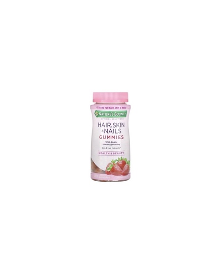 ‏Nature's Bounty Hair Skin and Nails Gummies with Biotin Value Size