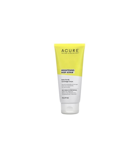 ACURE Brightening Body Scrub | 100% Vegan | For A Brighter Appearance | Sea Salt & Niacinamide (Vita