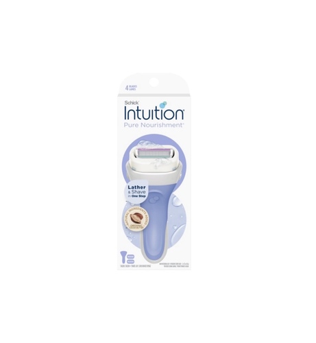 Schick Intuition Refill, Pure Nourishment Razors for Women | Intuition Razor Blades Refill with Orga