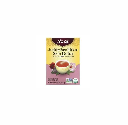 ‏Yogi Tea - Soothing Rose Hibiscus Skin DeTox - Supports a Healthy Glow