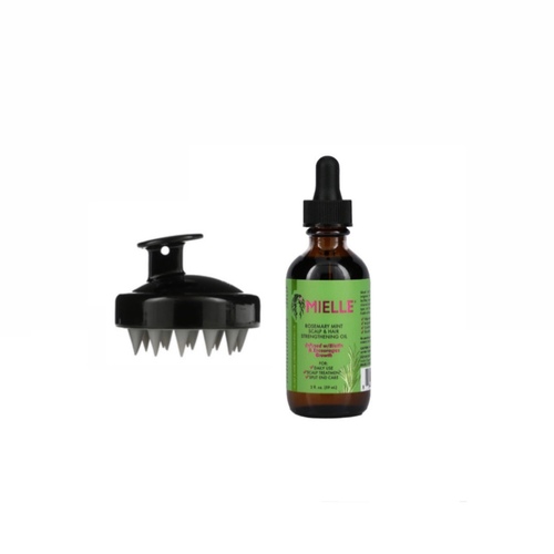 ‏Mielle Organics Rosemary Mint Growth Oil+hair brush