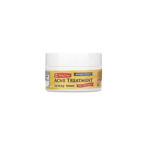 ‏De La Cruz 10% Sulfur Ointment Acne Treatment