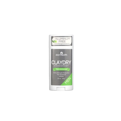 ‏Zion Health Bold ClayDry Deodorant ‏Sandalwood