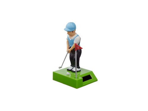 Solar Golfer - Golf game figure with a seesaw movement , Solar operated