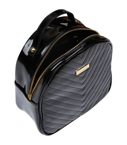 Mini Patent Chevron Backpack