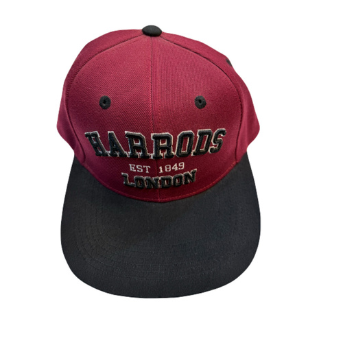 Harrods cap burgundy