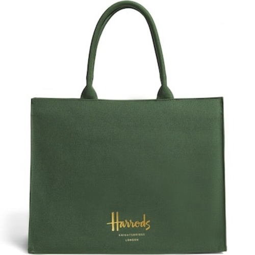 HARRODS Large Cotton Logo Tote Bag