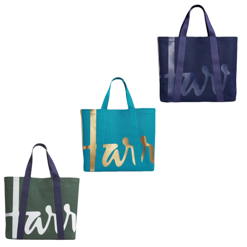HARRODS Large Cotton Logo Tote Bag