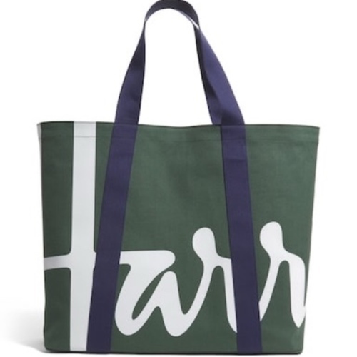 HARRODS Large Cotton Logo Tote Bag