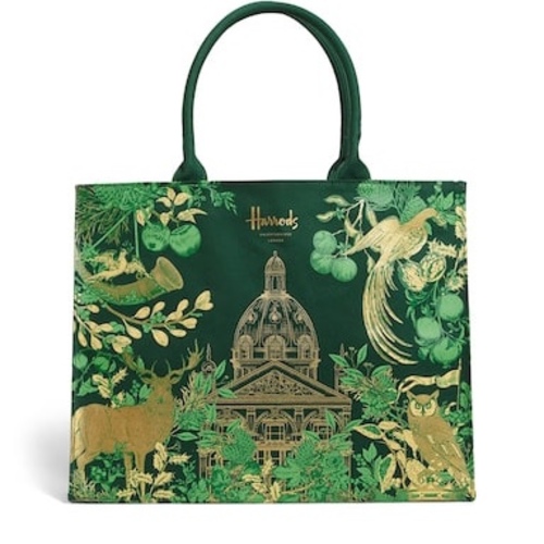 HARRODS Cotton House of Harrods Jacquard Shopper Bag