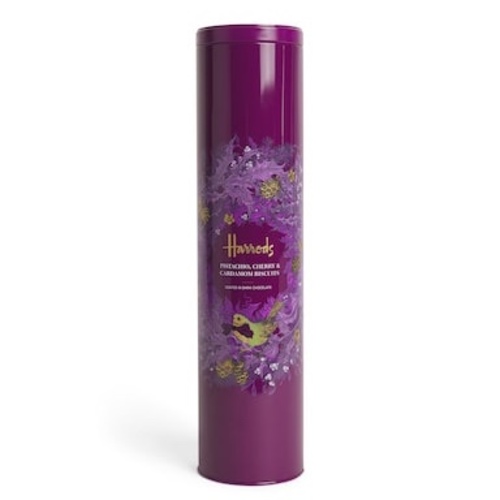 HARRODS Chocolate Coated Pistachio, Cherry and Cardamom Biscuits (400g)