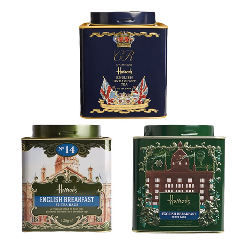 HARRODS English Breakfast Tin (50 Tea Bags)