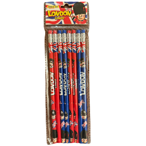 طقم اقلام رصاص عدد 8 اقلام لندن فاميلي