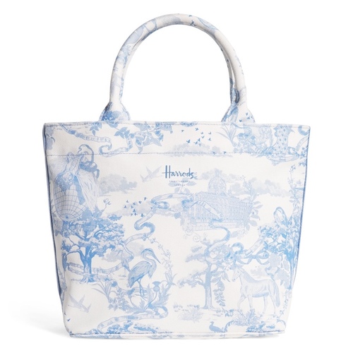HARRODS Small Toile Print Tote Bag